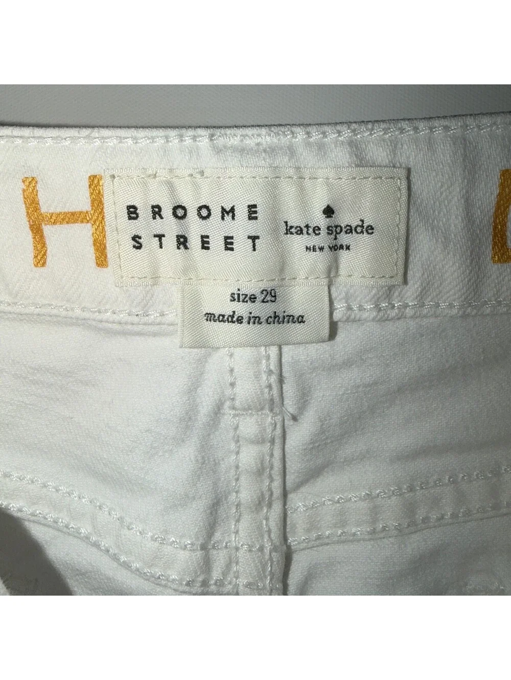 Kate Spade Brooke Street White Capri Jeans - 29